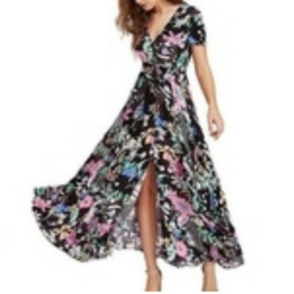 Leo Rosi Button Down Maxi Dress